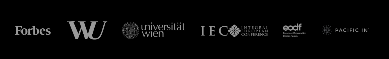 Forbes, WU, Universit\u00e4t Wien, Integral European Conference, EODF, and Pacific Integral logos